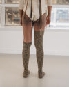 BASERANGE Cotton Stockings KOK KTOK Collection France BAS-SOTOK-TC-AU25-OLIVE GREEN MELANGE (KOK KTOK SOOK SOTOK)